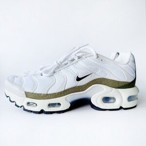 Nike Air Max Plus Sneakers Womens Size 7 Shoes GS Kids Size 5.5 White Leopard